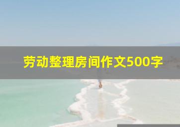 劳动整理房间作文500字