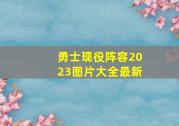 勇士现役阵容2023图片大全最新