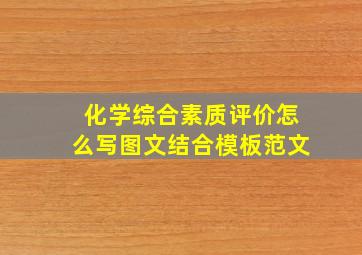 化学综合素质评价怎么写图文结合模板范文