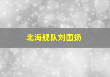 北海舰队刘国扬