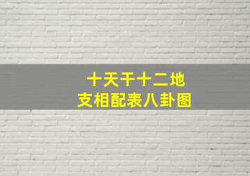 十天干十二地支相配表八卦图