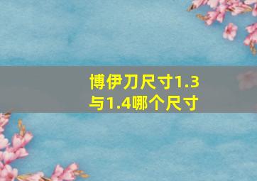 博伊刀尺寸1.3与1.4哪个尺寸