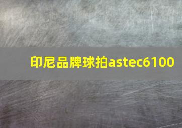 印尼品牌球拍astec6100