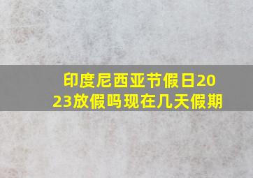 印度尼西亚节假日2023放假吗现在几天假期