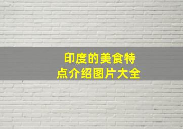 印度的美食特点介绍图片大全