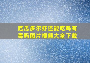 厄瓜多尔虾还能吃吗有毒吗图片视频大全下载