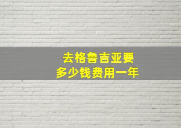 去格鲁吉亚要多少钱费用一年