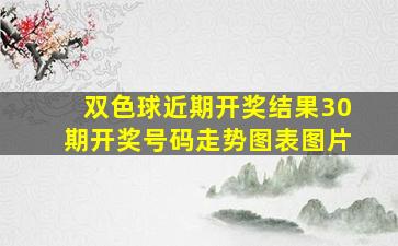 双色球近期开奖结果30期开奖号码走势图表图片