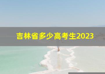 吉林省多少高考生2023