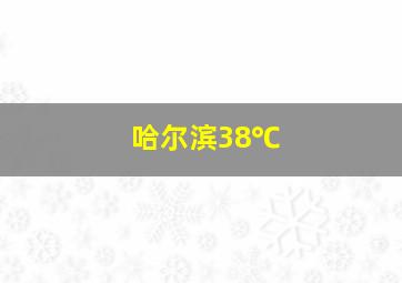 哈尔滨38℃