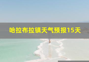 哈拉布拉镇天气预报15天