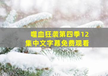 噬血狂袭第四季12集中文字幕免费观看