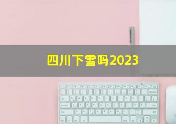 四川下雪吗2023