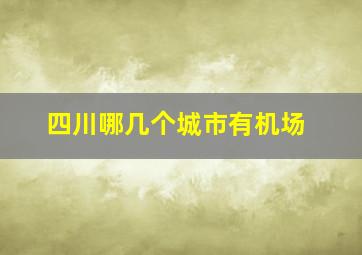 四川哪几个城市有机场