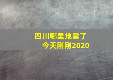 四川哪里地震了今天刚刚2020