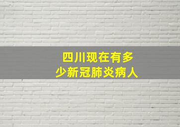 四川现在有多少新冠肺炎病人