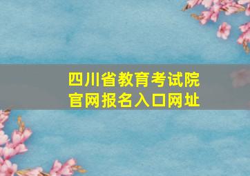 四川省教育考试院官网报名入口网址