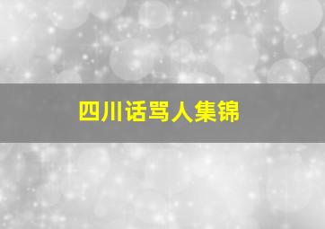 四川话骂人集锦