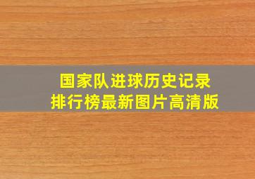 国家队进球历史记录排行榜最新图片高清版