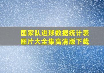 国家队进球数据统计表图片大全集高清版下载