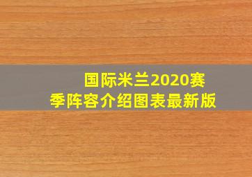 国际米兰2020赛季阵容介绍图表最新版