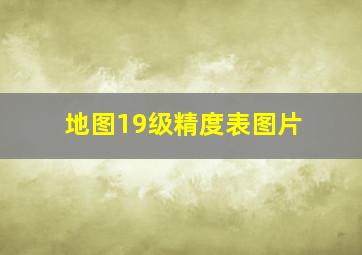 地图19级精度表图片