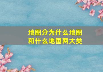 地图分为什么地图和什么地图两大类