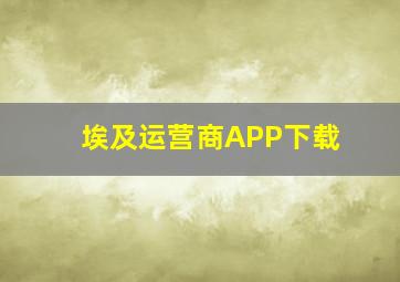 埃及运营商APP下载