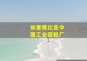 埃塞俄比亚中国工业园鞋厂