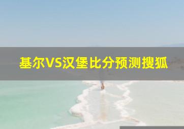 基尔VS汉堡比分预测搜狐