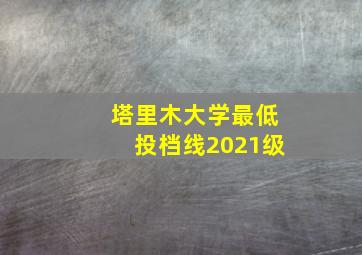 塔里木大学最低投档线2021级