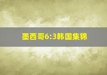 墨西哥6:3韩国集锦