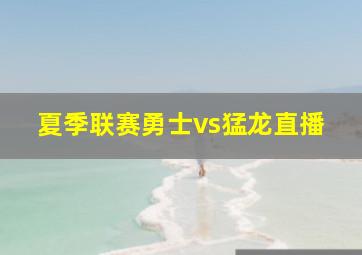 夏季联赛勇士vs猛龙直播