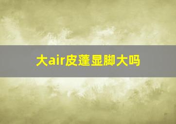 大air皮蓬显脚大吗