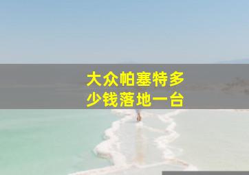 大众帕塞特多少钱落地一台