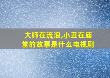 大师在流浪,小丑在庙堂的故事是什么电视剧