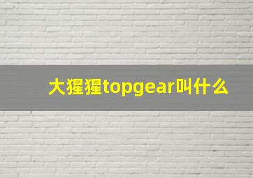 大猩猩topgear叫什么