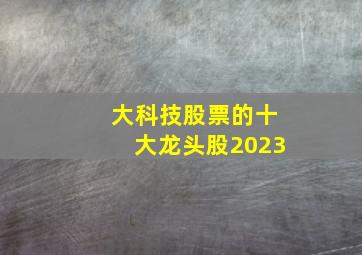 大科技股票的十大龙头股2023