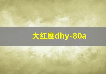 大红鹰dhy-80a