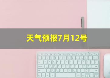 天气预报7月12号