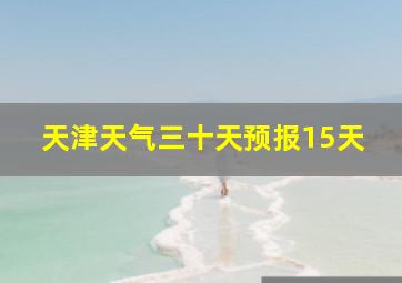 天津天气三十天预报15天