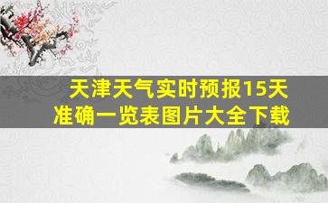 天津天气实时预报15天准确一览表图片大全下载