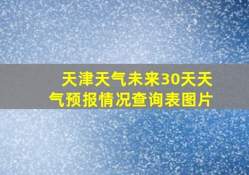 天津天气未来30天天气预报情况查询表图片