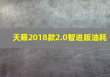 天籁2018款2.0智进版油耗