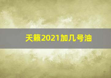 天籁2021加几号油