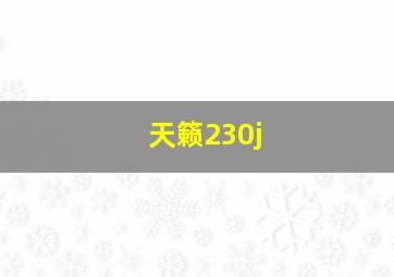 天籁230j