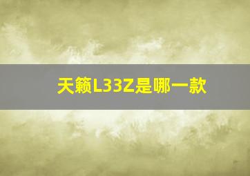 天籁L33Z是哪一款