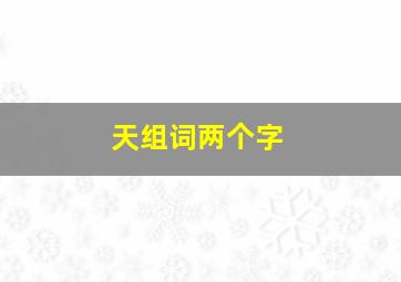 天组词两个字