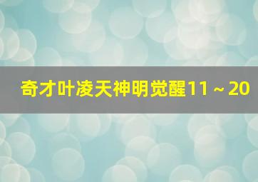 奇才叶凌天神明觉醒11～20