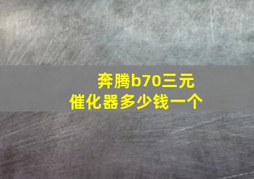 奔腾b70三元催化器多少钱一个